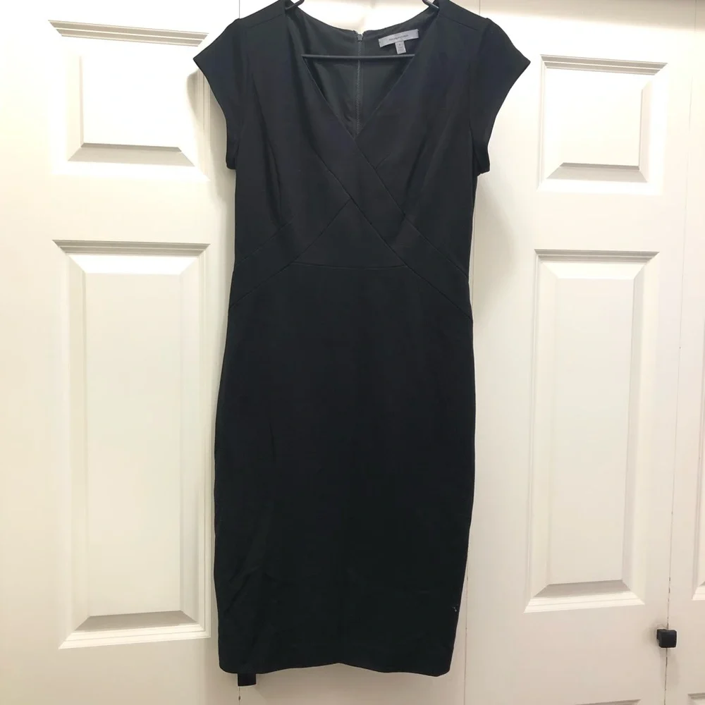 Classiques Entier Black V Neck Mini Dress size 6 - Picture 2 of 13